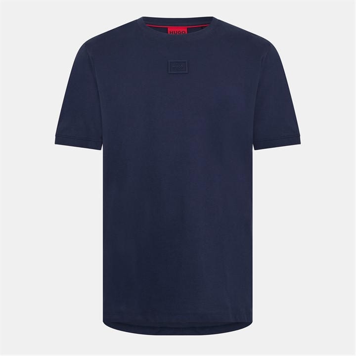 Hugo Men' Blue Regular Fit T-Shirt in Size S, Sports Direct