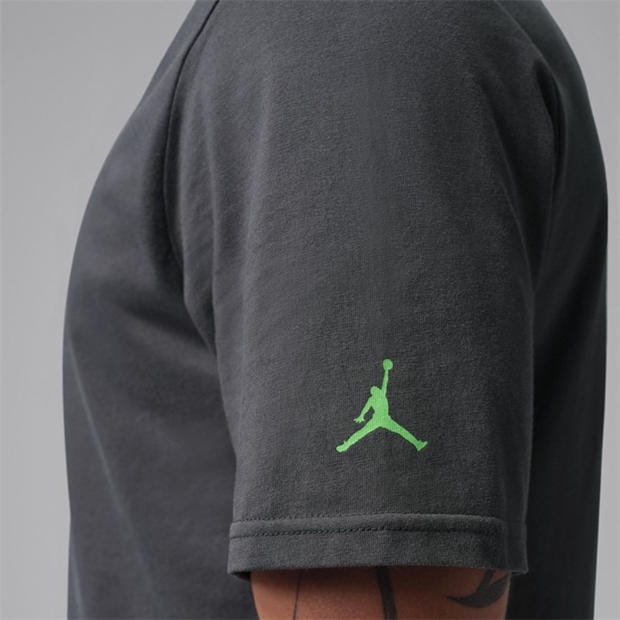 Anthractie/Lime - Air Jordan - Men's T-Shirt