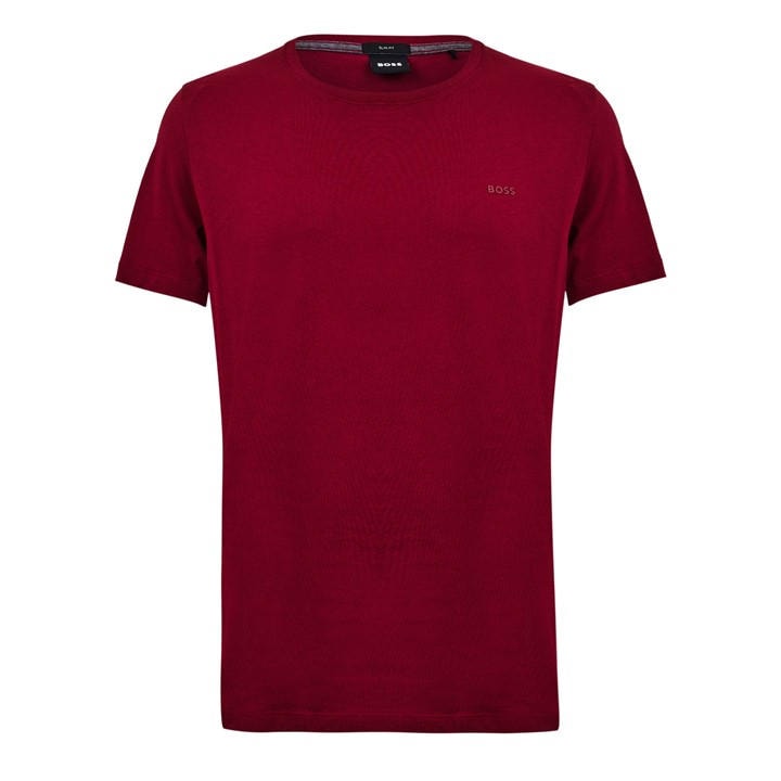 Boss Men' Red Short Sleeve T-Shirt - Regular Fit (Tessler) in Size S, Sports Direct