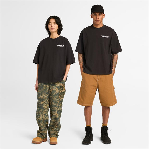Black - Timberland - Men's Oversized T-Shirt