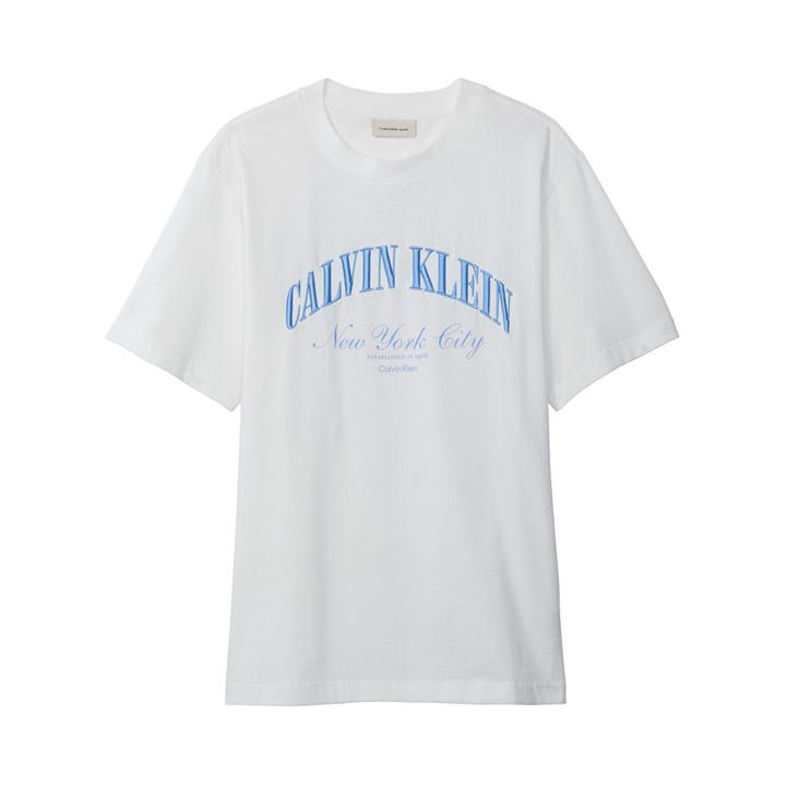 Calvin Klein Jeans Men's White T-Shirt in Size M, Sports Direct