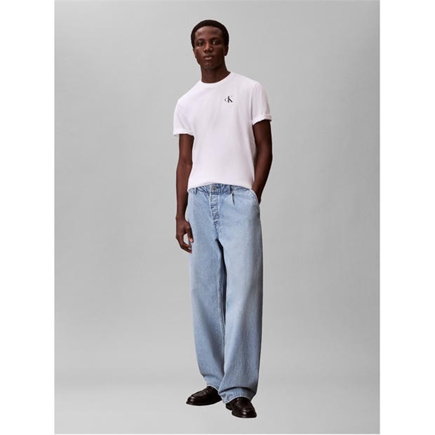 Bright White - Calvin Klein Jeans - Men's Mono Back Print T-Shirt