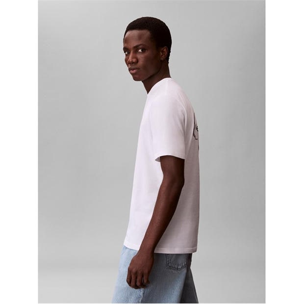 Bright White - Calvin Klein Jeans - Men's Mono Back Print T-Shirt