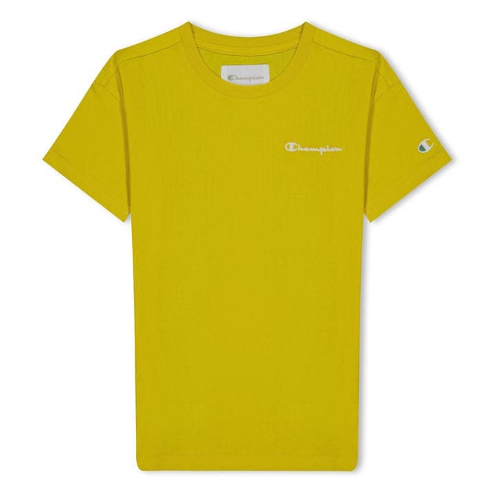 Champion Boys Yellow Kids' Regular Fit T-Shirt in Size 7 - 8 Years, Sports Direct