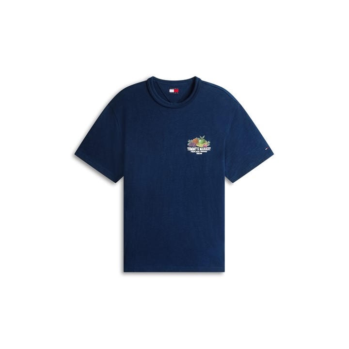Tommy Jeans Men's Blue T-Shirt in Size XL, Sports Direct