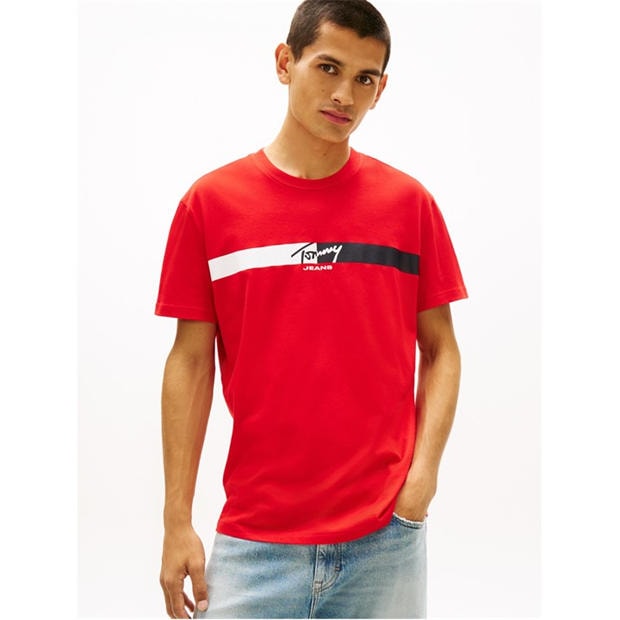 Rapid Red - Tommy Jeans - Men's T-Shirt