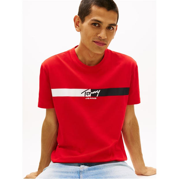 Rapid Red - Tommy Jeans - Men's T-Shirt