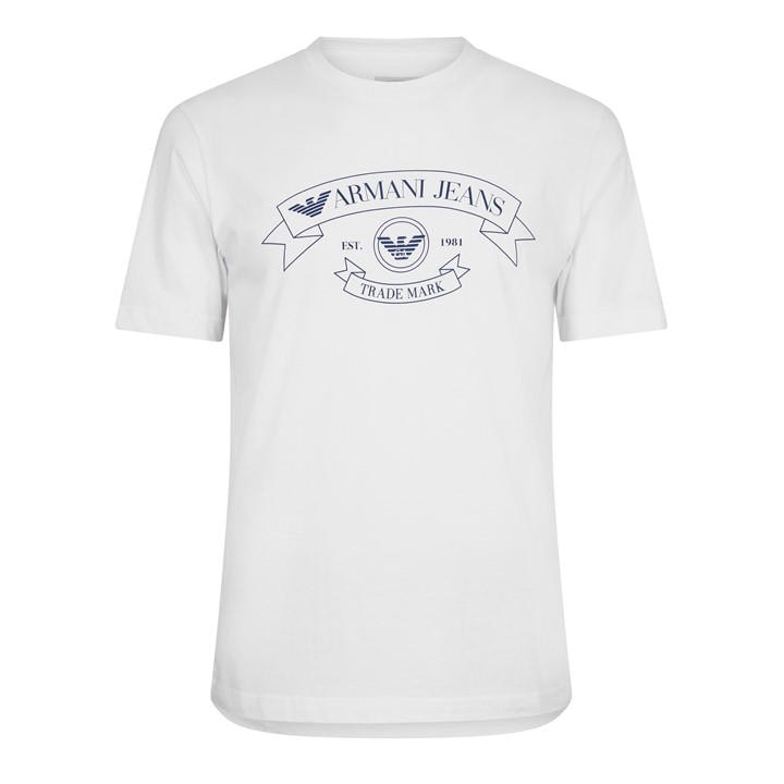 Emporio Armani Men's White T-Shirt in Size M, Sports Direct