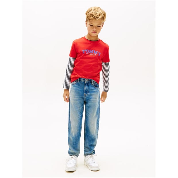 Rapid Red - TOMMY HILFIGER - Kids' Mono T-Shirt