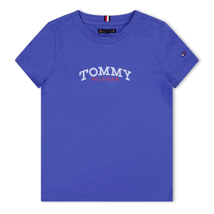 Tommy Hilfiger Boys Blue Kids' Mono T-Shirt in Size 9 - 10 Years, Sports Direct