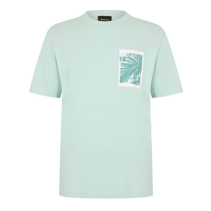 Boss Men's Green T-Shirt in Size L, Sports Direct