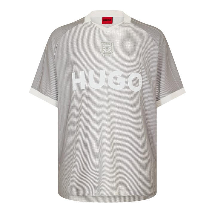 Hugo Men's Green T-Shirt in Size L, Sports Direct