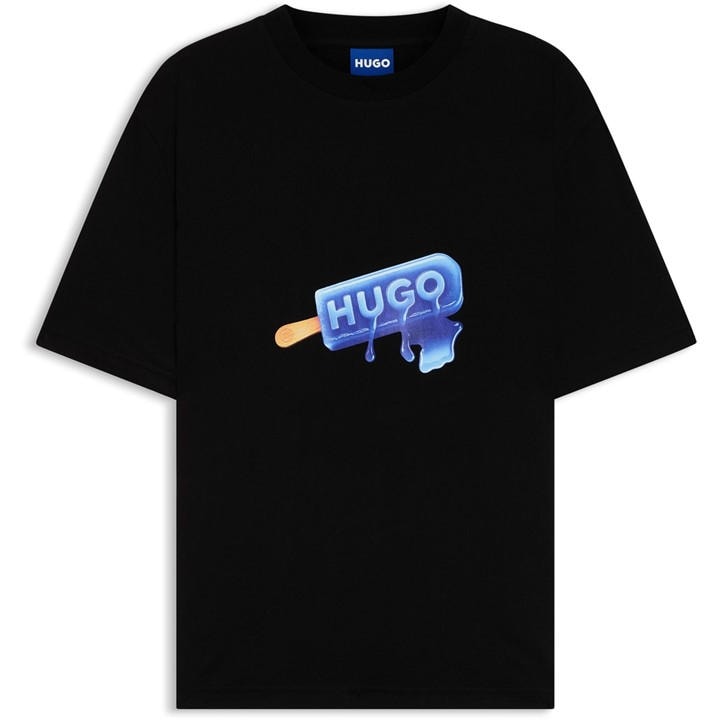 Hugo Men's Black T-Shirt in Size M, Sports Direct