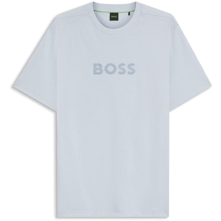 Boss Men's Blue Green T-Shirt With Logo Detail (Terrace) in Size 2XL, Sports Direct