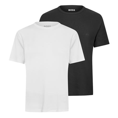 Boss - Mens BOSS Bodywear 2 Pack Short Sleeve T-Shirts with Logo Detail