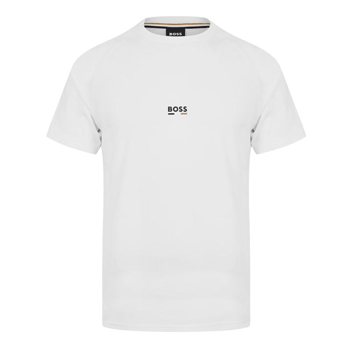 Boss Men's White Bodywear Short Sleeve T-Shirt With Logo Detail in Size L, Sports Direct