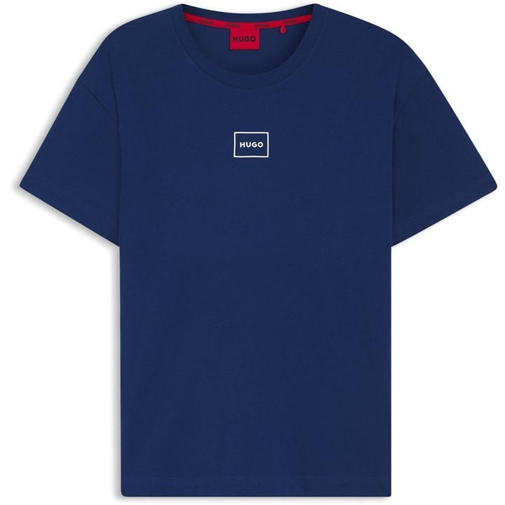 Hugo Men's Blue Logo T-Shirt in Size M, Sports Direct