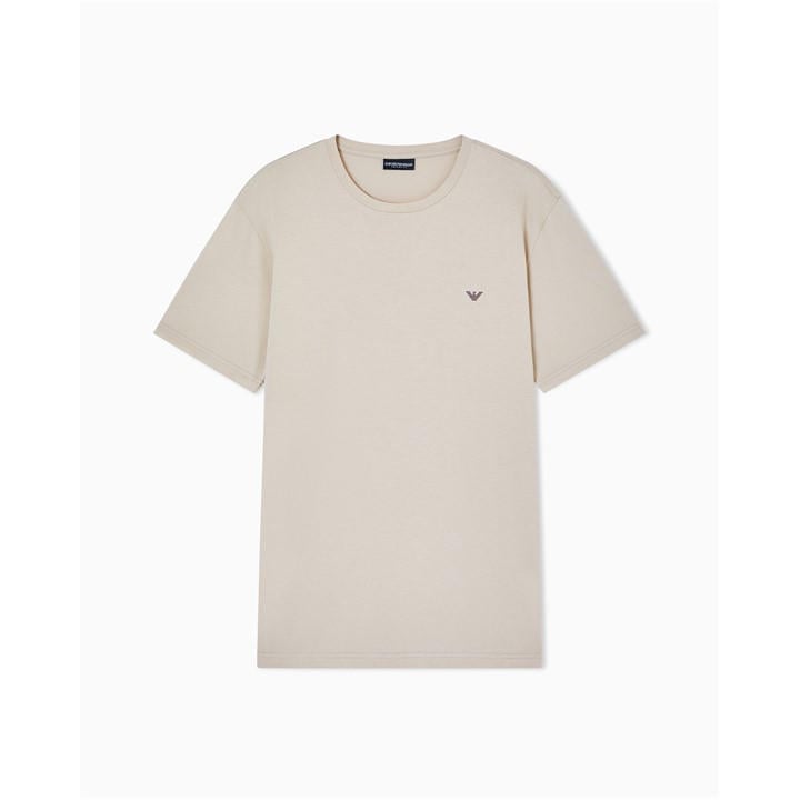 Emporio Armani Men' Beige T-Shirt Beachwear in Size S, Sports Direct