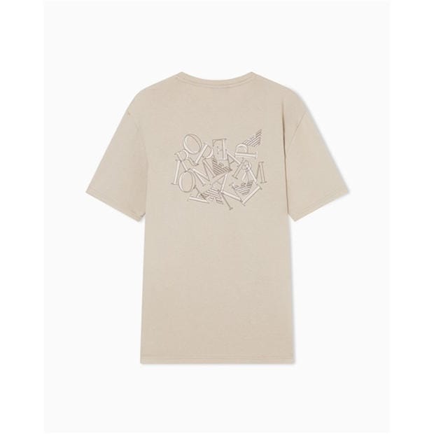 Taupe Stone - Emporio Armani - T-SHIRT BEACHWEAR