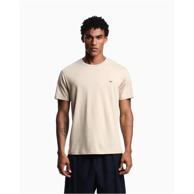 Taupe Stone - Emporio Armani - T-SHIRT BEACHWEAR