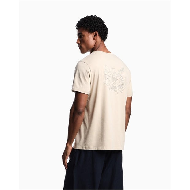 Taupe Stone - Emporio Armani - T-SHIRT BEACHWEAR