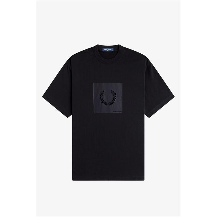 Fred Perry Men's Black T-Shirt in Size 2XL, Sports Direct