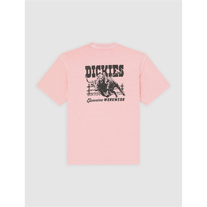 Dickies Men's Pink Buchtell Tee in Size L, Sports Direct