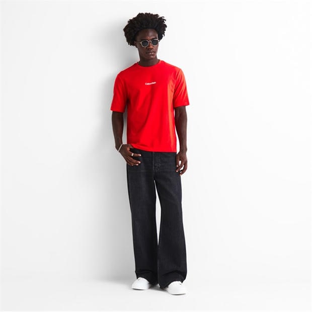 Red - Calvin Klein - Men's Logo T-Shirt