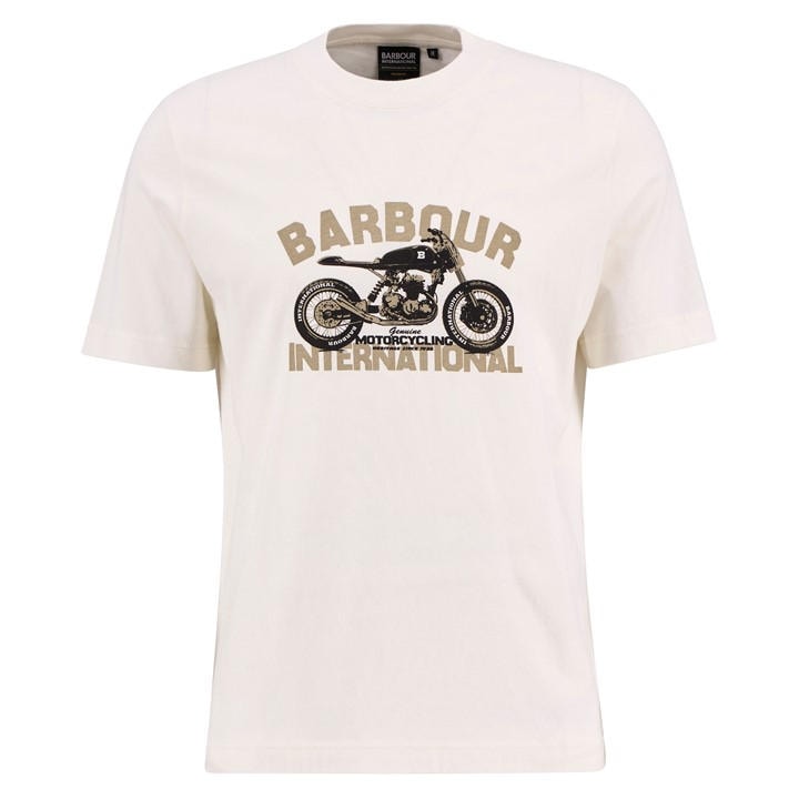 International  Men's  Shifter Graphic Print T-Shirt, Football by Barbour  in Size XL, Sports Direct
