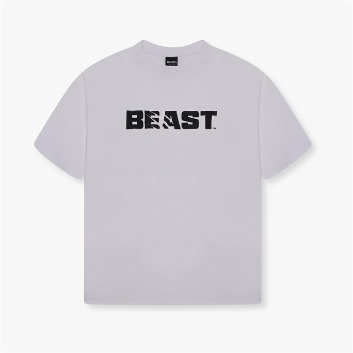 Beast Men's White Core T-Shirt in Size L, Sports Direct