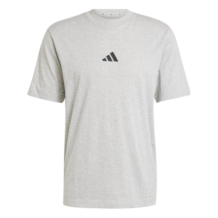 Adidas Men's Grey Essentials Single Jersey Logo T-Shirt in Size XL, Sports Direct