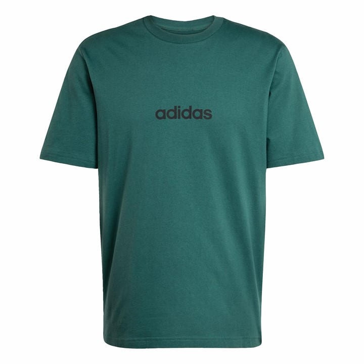 Adidas Men's Green Essentials Single Jersey Logo T-Shirt in Size XL, Sports Direct