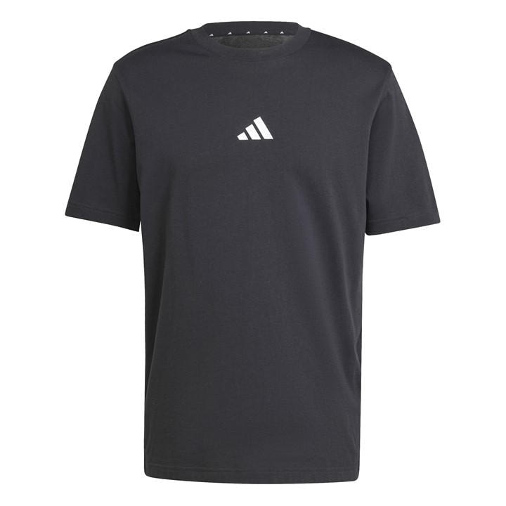 Adidas Men's Black Essentials Single Jersey Logo T-Shirt in Size XL, Sports Direct