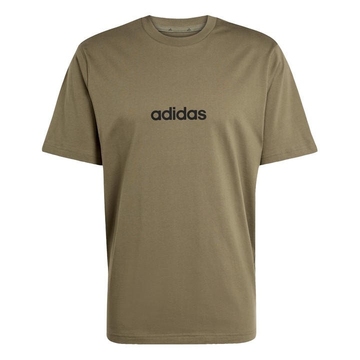 adidas Essentials Single Jersey Logo T-Shirt Mens - Green