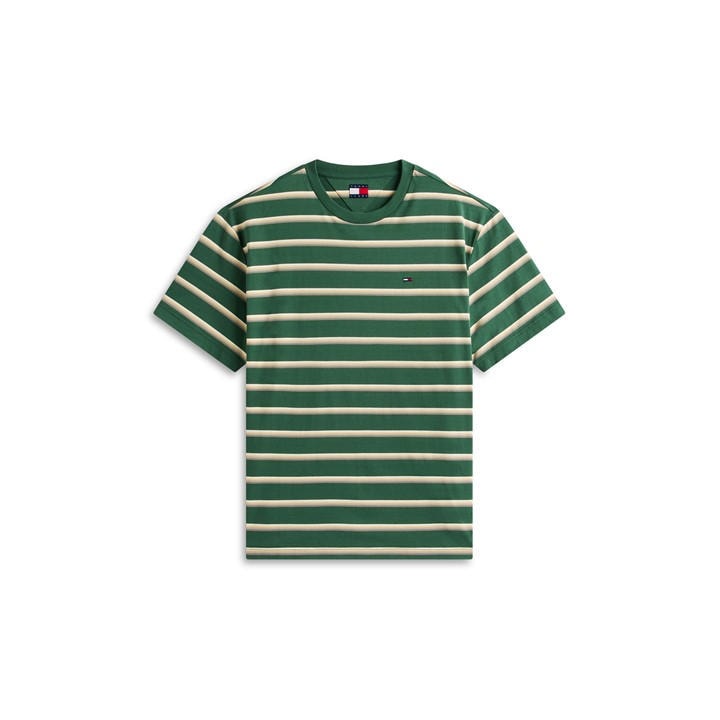Tommy Jeans Men's Green T-Shirt in Size L, Sports Direct