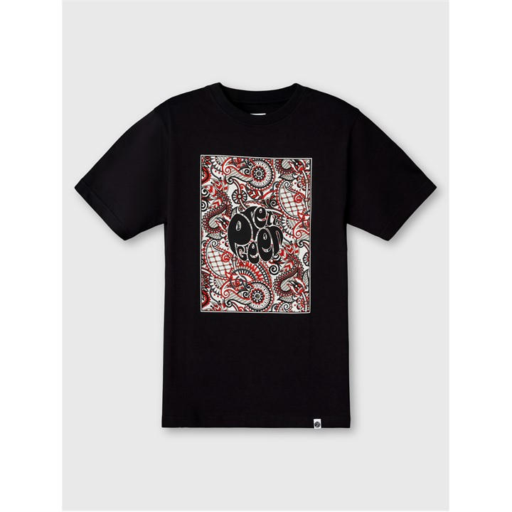 Pretty Green Men's Black T-Shirt in Size L, Sports Direct