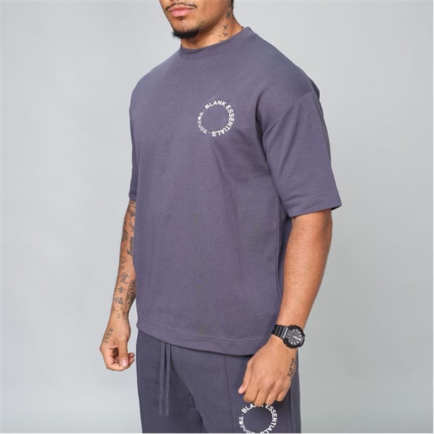 Thunder - Blank Essentials - Men's Circle Oversized T-Shirt