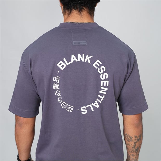 Thunder - Blank Essentials - Men's Circle Oversized T-Shirt