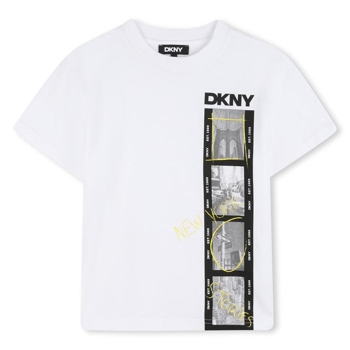Dkny Boys White Kids' T-Shirt in Size 9 - 10 Years, Sports Direct