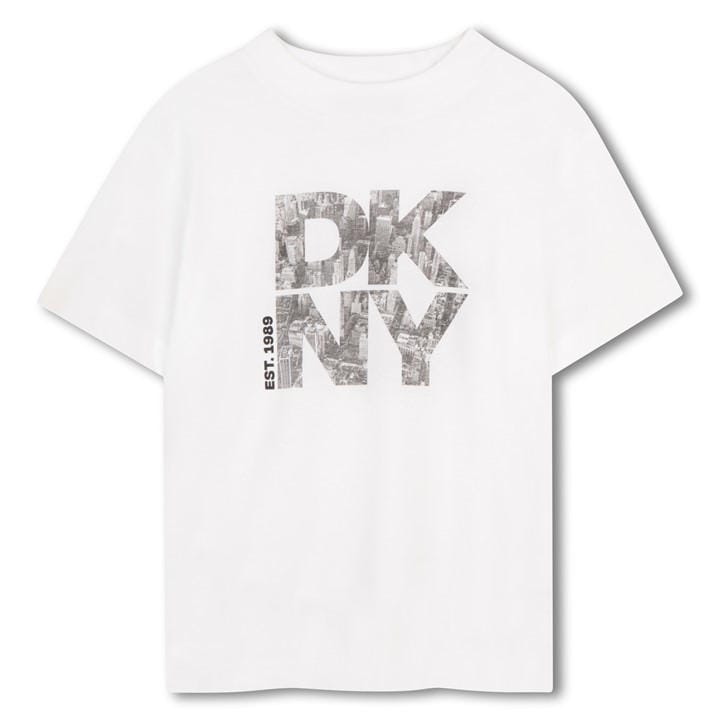 Dkny Boys White Kids' T-Shirt in Size 8 - 9 Years, Sports Direct