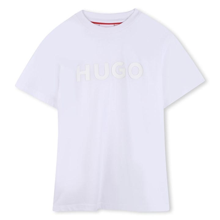 Hugo Boys White Kids' T-Shirt in Size 8 - 9 Years, Sports Direct