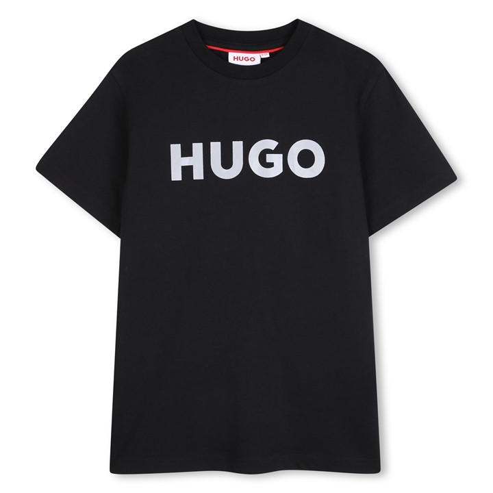 Hugo Boys Black Kids' T-Shirt in Size 9 - 10 Years, Sports Direct