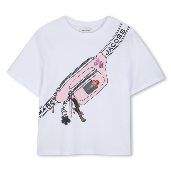Marc Jacobs Girls White Kids' T-Shirt in Size 8 - 9 Years, Sports Direct