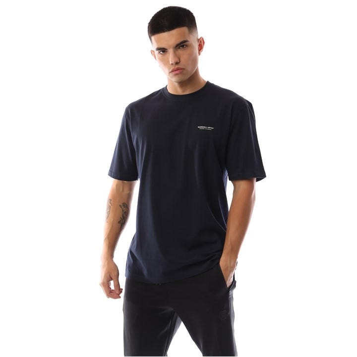 Marshall Artist Men's Blue Siren Box Regular Fit T-Shirt in Size M, Sports Direct