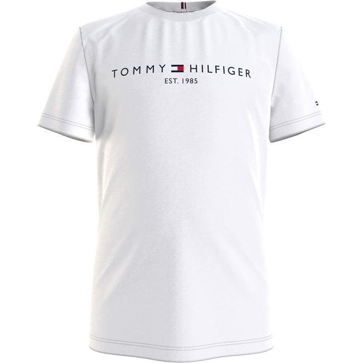 Tommy Hilfiger  Kids White Essential T Shirt  in Size 13 - 14 Years, Sports Direct