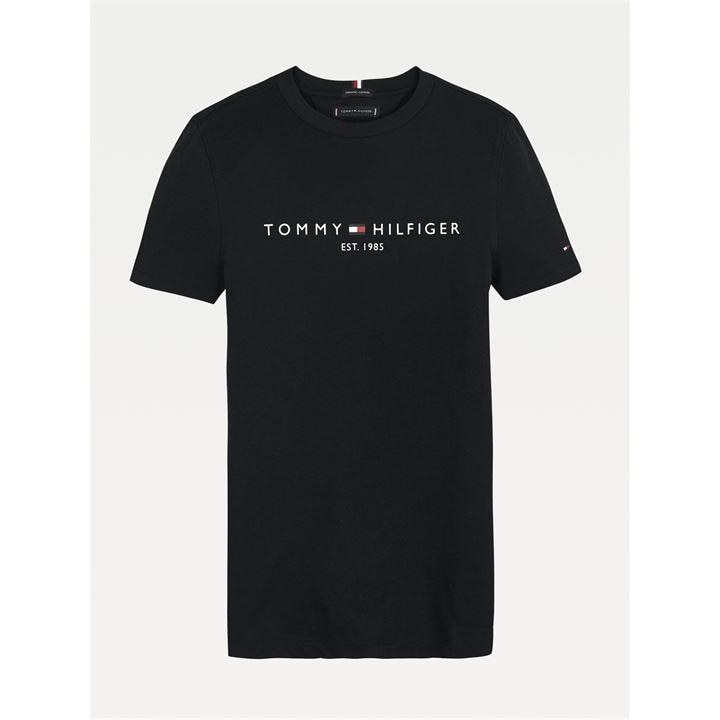 Tommy Hilfiger  Kids Black Essential T Shirt  in Size 13 - 14 Years, Sports Direct