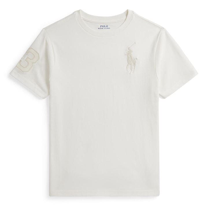Polo Ralph Lauren Boys White Kids' T-Shirt in Size 9 - 10 Years, Sports Direct