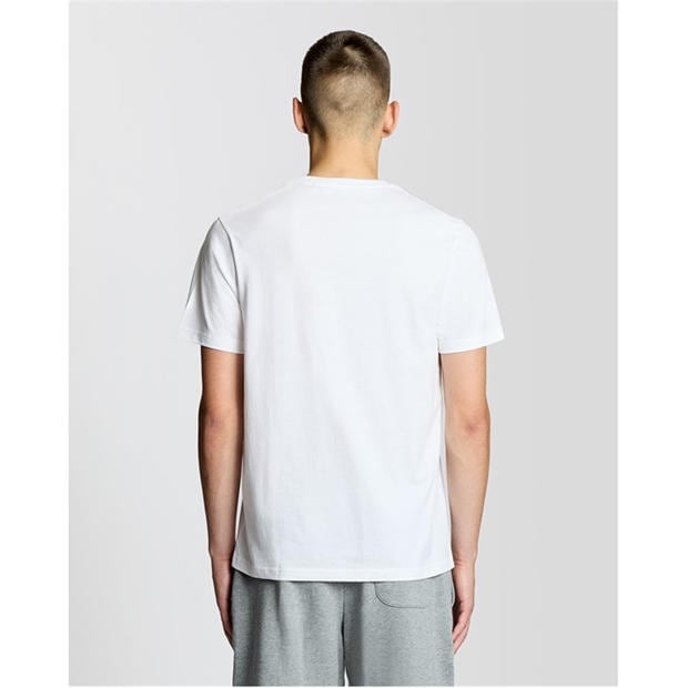 White - Lyle and Scott - Lyle & Scott Mens Small Eagle T-Shirt