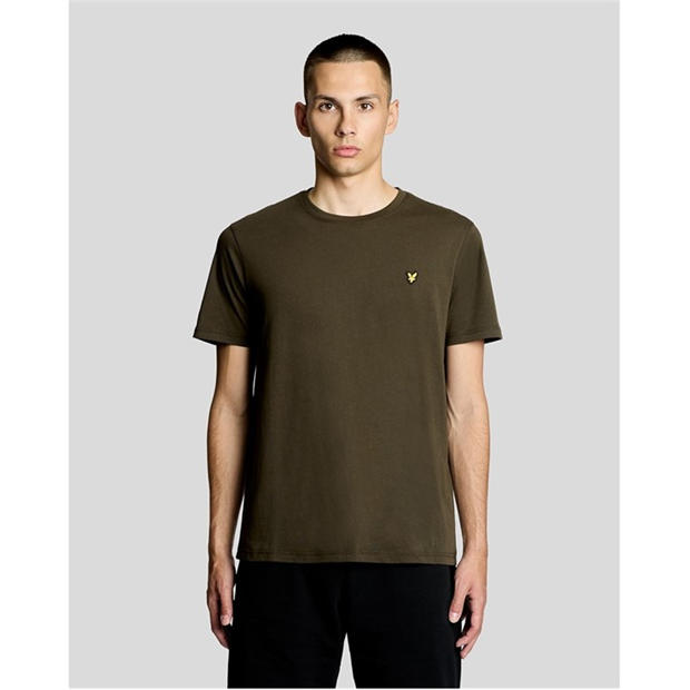 Olive - Lyle and Scott - Lyle & Scott Mens Small Eagle T-Shirt