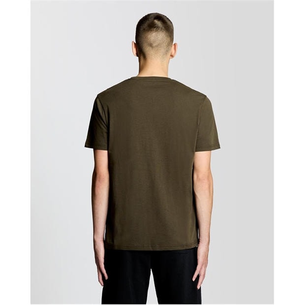 Olive - Lyle and Scott - Lyle & Scott Mens Small Eagle T-Shirt